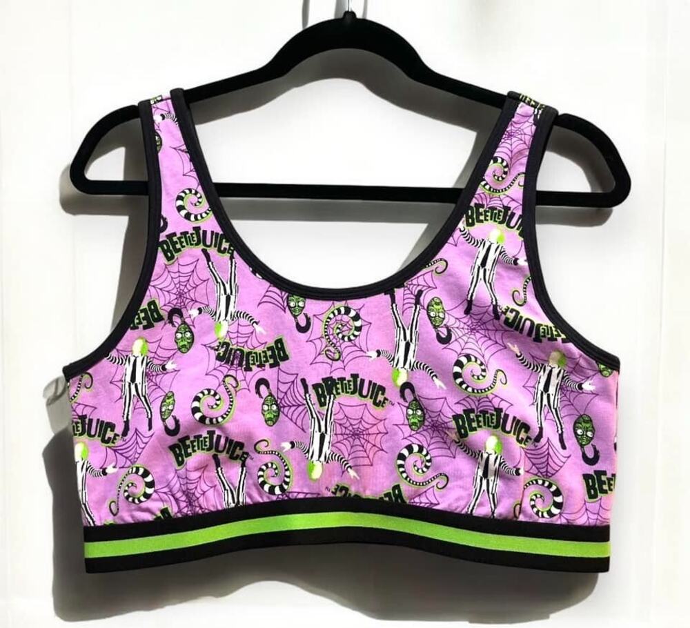 Plus Size 4 Torrid Beetlejuice Movie Sandworm Scoop Cotton Bra Bralette Punk New